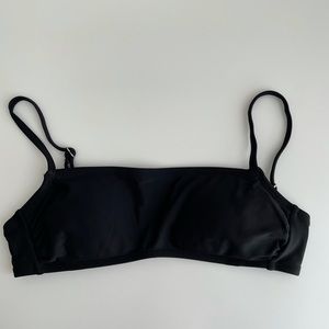 Black Bandeau Swim Suit Top.